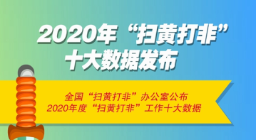 2020年“扫黄打非”十大数据、十大案件公布