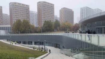 北京冬奥村运动员公寓楼打造现代“四合院”