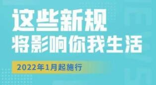 新年将至 1月1起这些新规将影响你我的生活