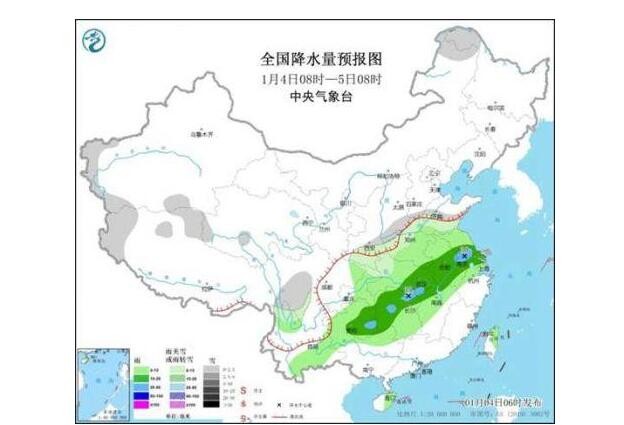 我国雨雪增多南方局地有大雨 华北等地霾天气来扰