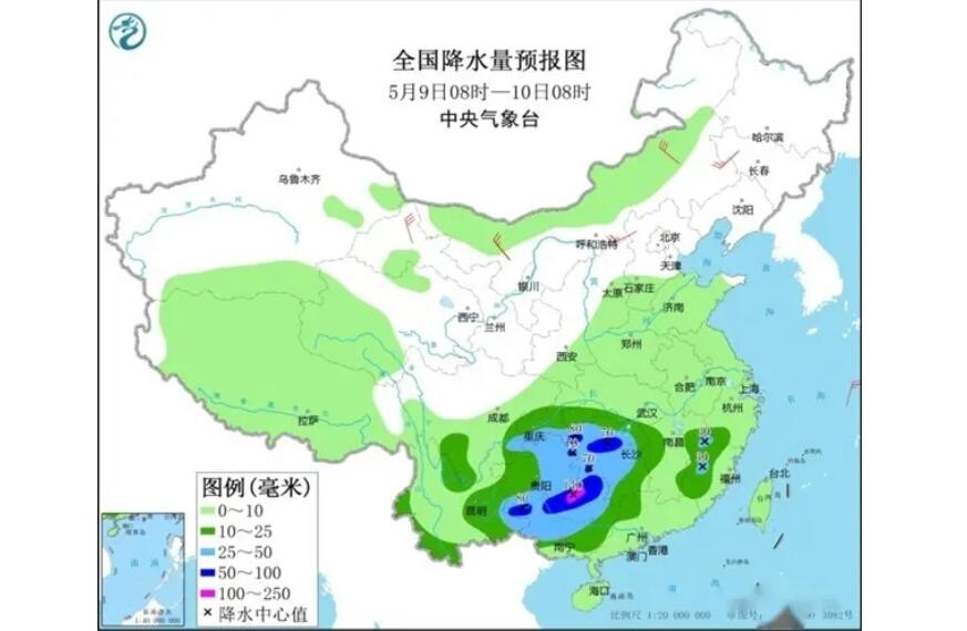 江南华南迎今年来最强降雨 广东广西局地雨量或打破历史极值