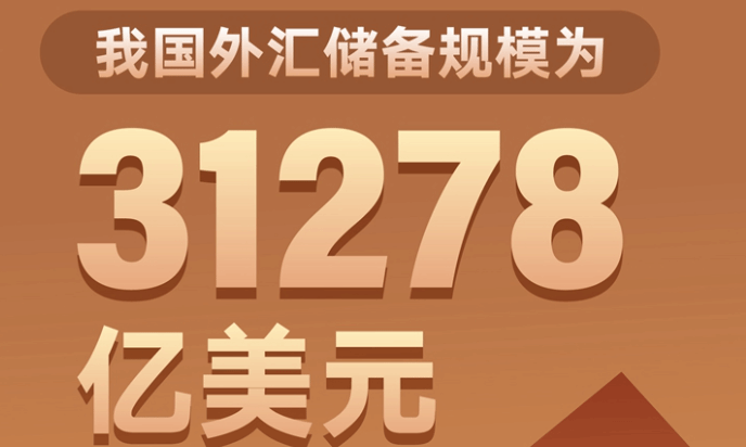 5月末我国外汇储备规模为31278亿美元