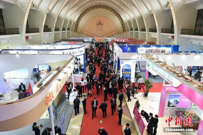 资料图：往年房展会现场。 <a target='_blank' href='/' >中新网</a>记者 金硕 摄