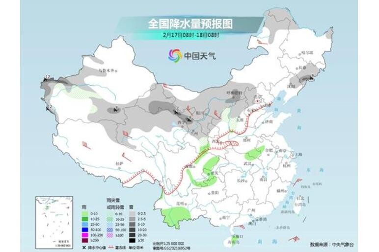 南方大片区域最高气温将冲上20℃ 西北华北等地雨雪增多