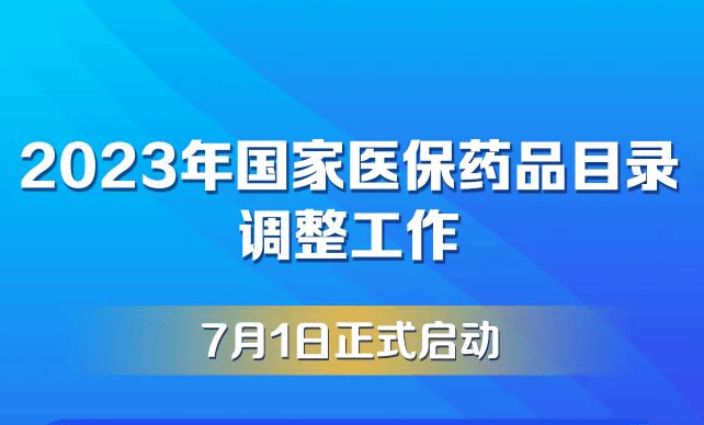 2023年国家医保药品目录调整工作正式启动