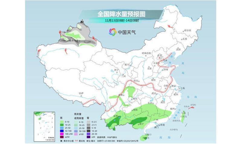 本周初降温重心转移至南方 西北地区雨雪频扰