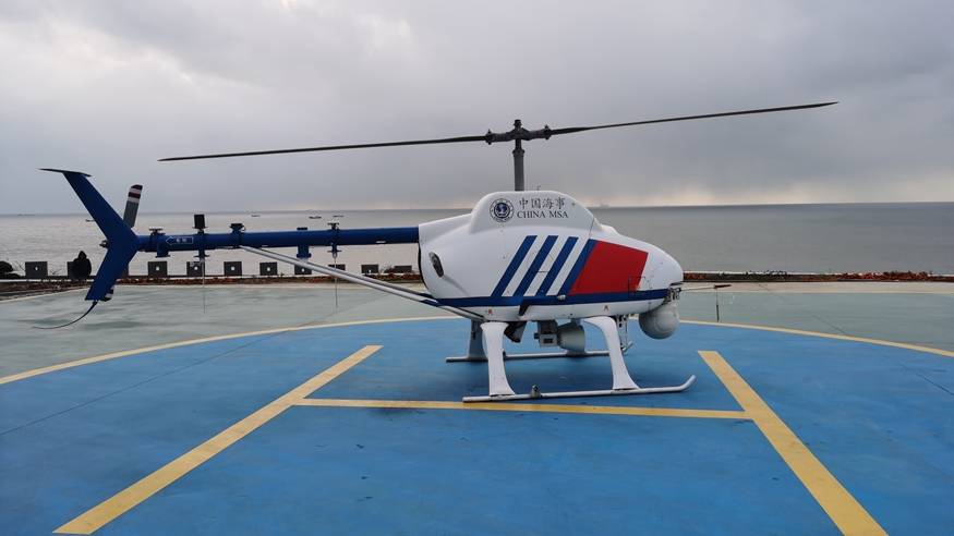 中国自主研制无人直升机助力海事管理能力提升