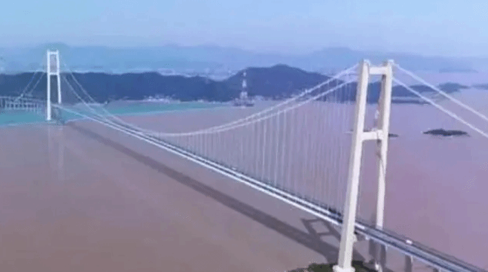 国内最大跨度跨海桥双屿门特大桥开启塔柱施工
