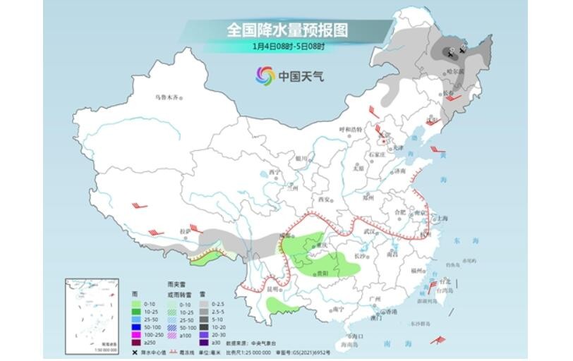 冷空气实力较弱全国大部气温偏高 东北内蒙古迎降雪