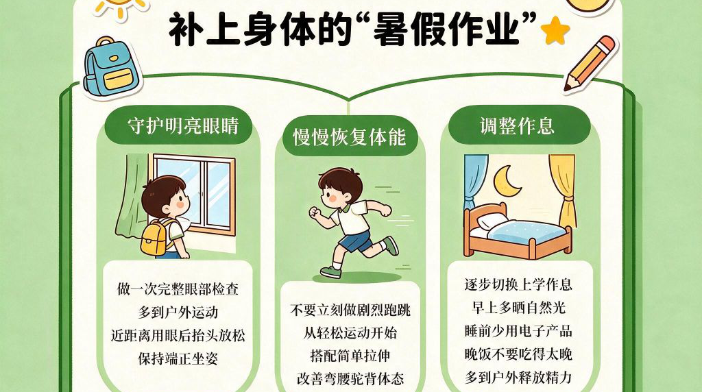 迎接新学期，专家提醒补好这些“健康作业”