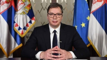 塞尔维亚总统武契奇接种第二剂中国新冠疫苗