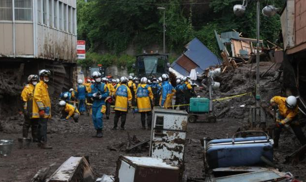 日本静冈泥石流已导致7人死亡 搜救仍在进行