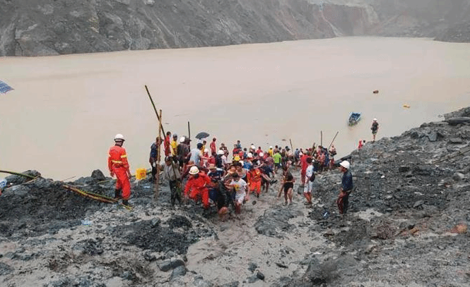 缅甸北部发生山体滑坡 造成1死至少70人失踪