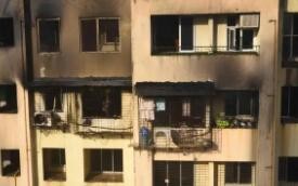 印度孟买一居民楼发生火灾致7人死亡