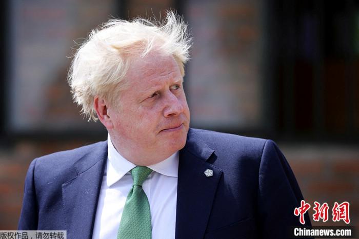 资料图:英国首相约翰逊。 点击进入下一页