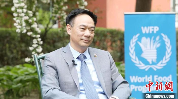 图为世界粮食计划署驻华代表屈四喜 粮食计划署供稿 摄 图为世界粮食计划署驻华代表屈四喜 粮食计划署供稿 摄