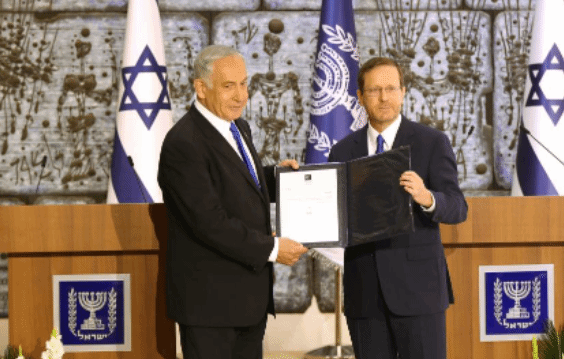 以色列总统授权内塔尼亚胡组建新政府