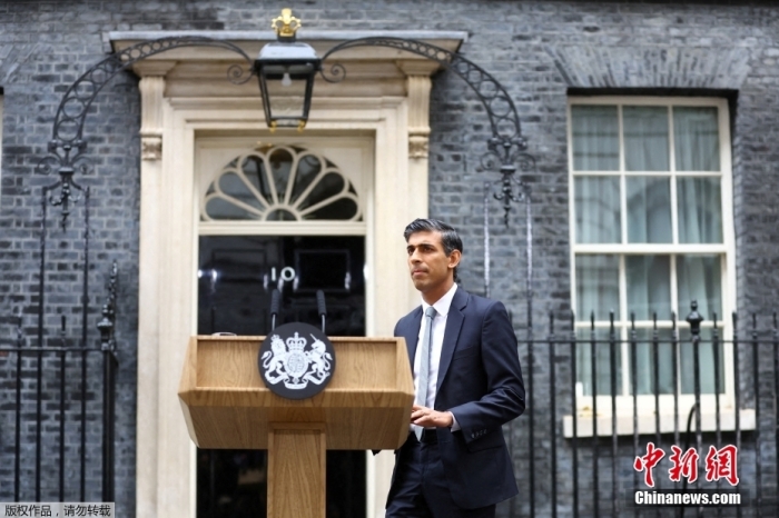 资料图:英国首相里希·苏纳克。 资料图:英国首相里希·苏纳克。