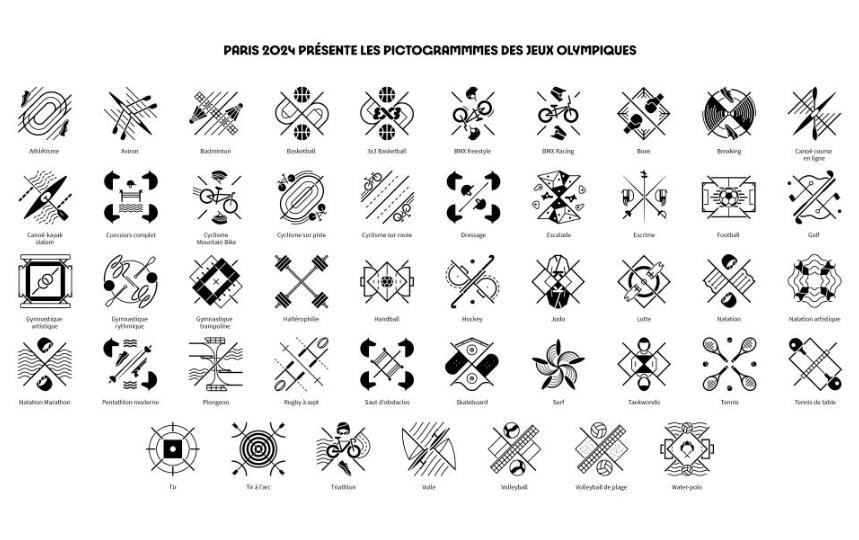巴黎奥运会项目图标公布 传递“荣誉徽章”理念