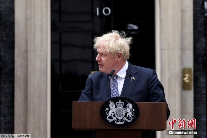 资料图:英国前首相约翰逊 资料图:英国前首相约翰逊
