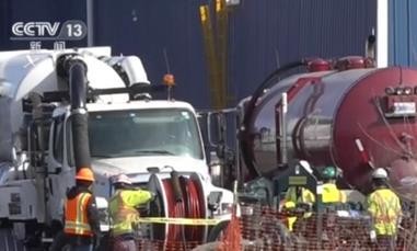 美国密歇根州居民抗议 拒绝接受“毒火车”的废弃污染物