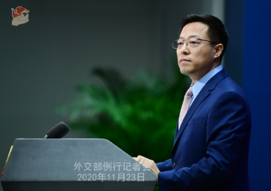 外交部：坚决反对任何形式的美台官方往来