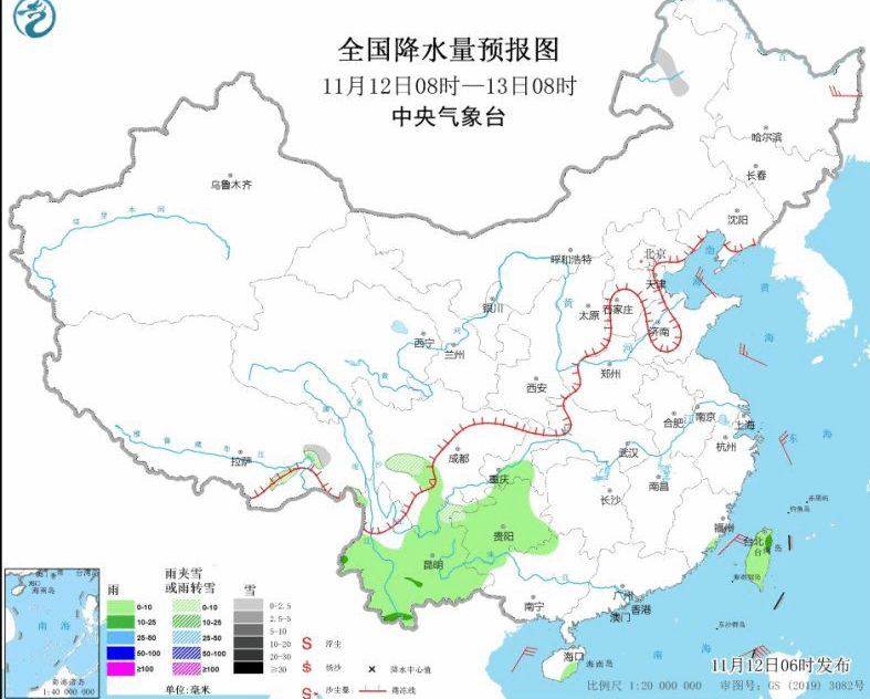云南贵州多阴雨天气 其他大部地区以晴到多云为主
