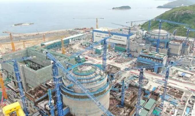 中广核广东太平岭核电2号机组内穹顶封顶