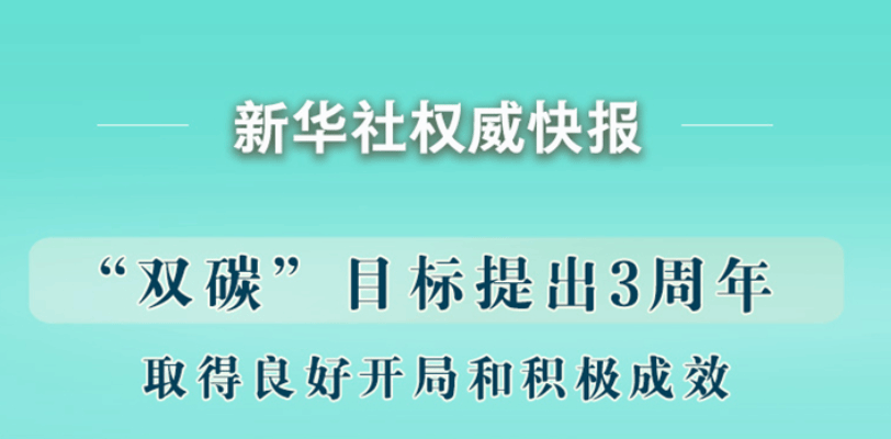 蹄疾步稳！“双碳”目标提出3年来取得积极成效