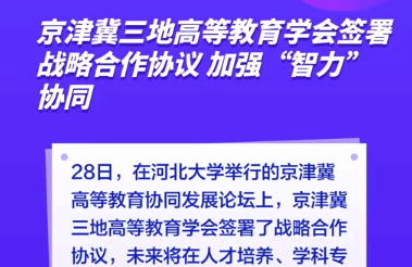 京津冀三地高等教育学会签署战略合作协议