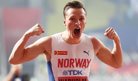 33秒78！挪威名将打破300米栏世界最好成绩