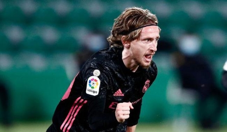 西甲-摩德里奇破门 皇马客场1-1平5连胜终结