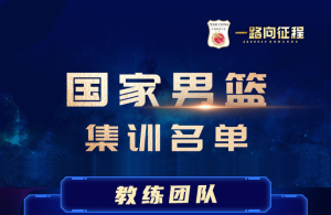 中国男篮21人集训名单郭艾伦周琦王哲林领衔