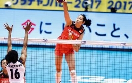 女排大冠军杯中国3-1美国 朱婷首发获21分