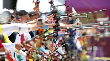 奥运射箭-中国男团进八强 混团以第五身份晋级