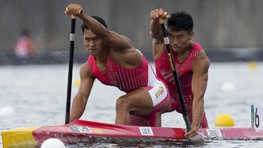 皮划艇静水首日中国4项全晋级 浩飞组合预赛第1