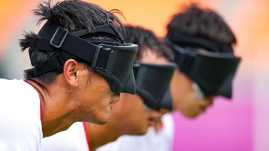 残奥会-中国盲人足球队战胜日本队 晋级四强