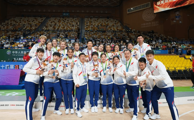 全运会女篮：五战全胜 联合队大胜江苏轻松夺冠