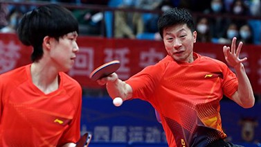 全运会马龙/王楚钦4-0赢北京队内战 夺男双冠军