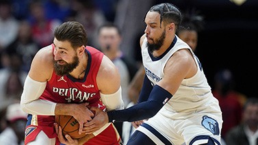 NBA-鹈鹕爆冷止步9连败 莫兰特准三双灰熊失利