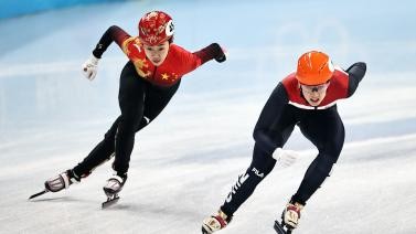 冬奥短道速滑女子3000米接力半决赛 中国队晋级