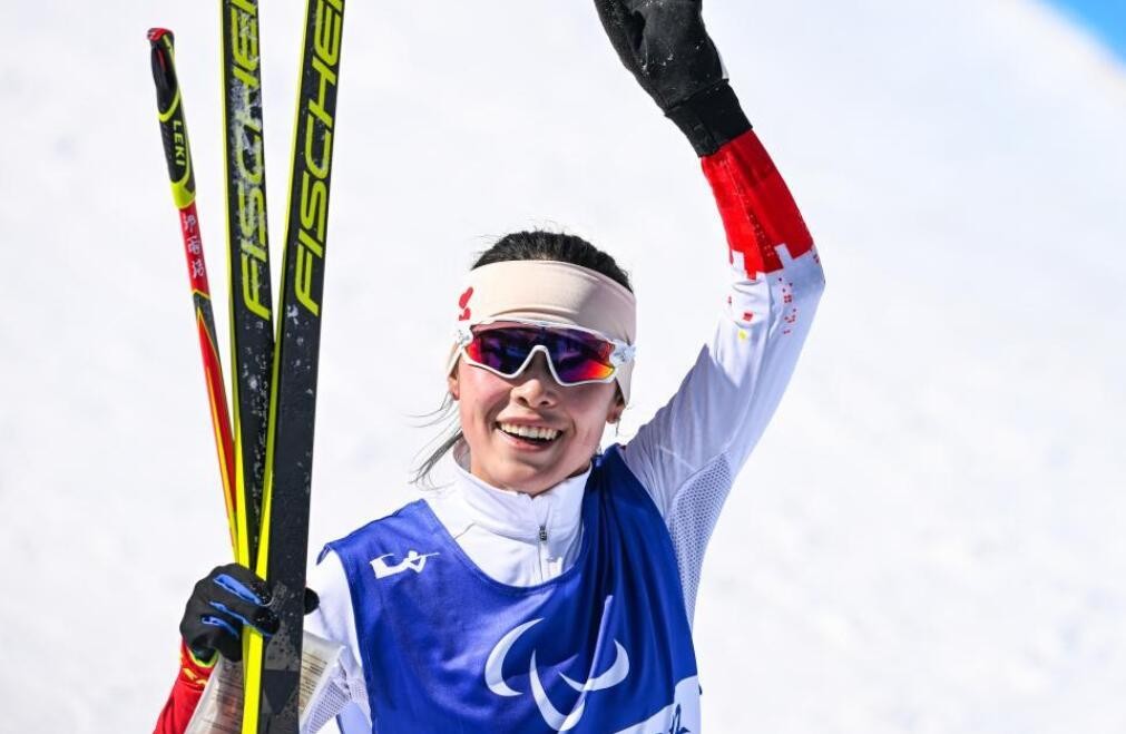中国选手郭雨洁夺得冬残奥会残奥冬季两项女子短距离（站姿）比赛金牌