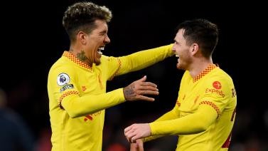 英超-利物浦2-0客胜阿森纳 9连胜后仅距曼城1分