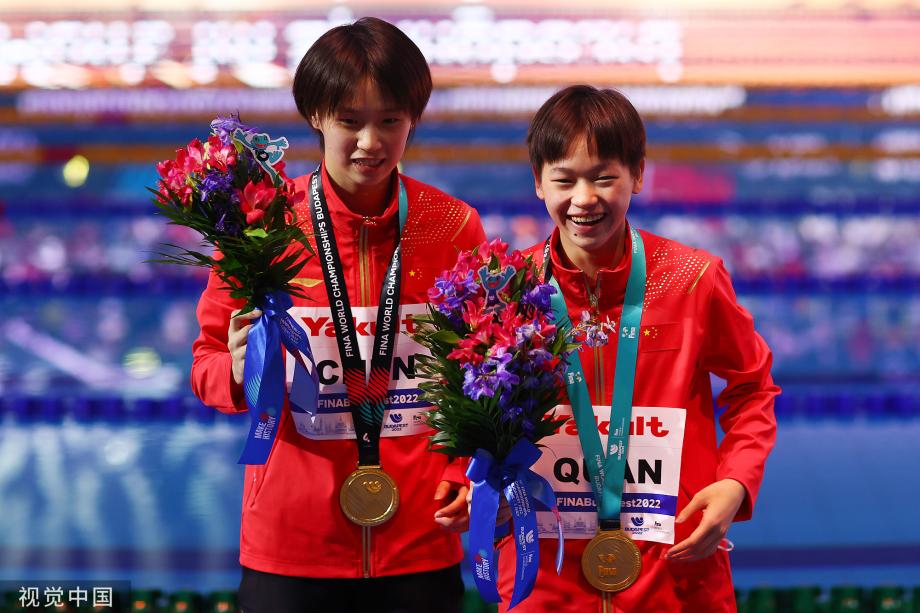 [图]世锦赛11连冠！全红婵/陈芋汐女双十米台折桂