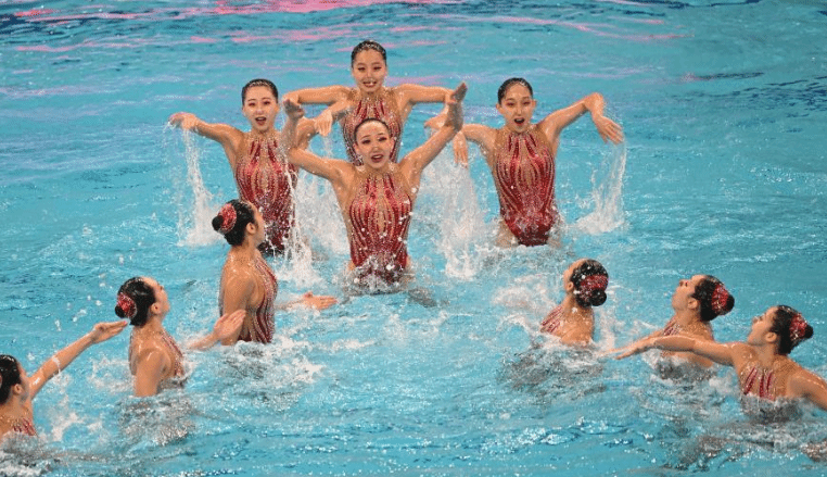 花样游泳——全国锦标赛：北京体彩队夺冠