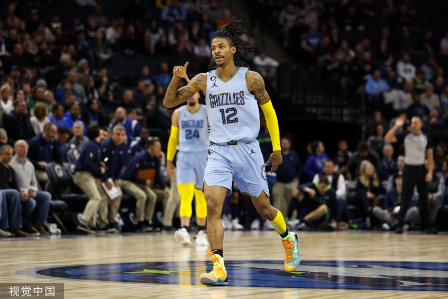 [图]NBA-爱德华兹29分莫兰特24分 森林狼战胜灰熊