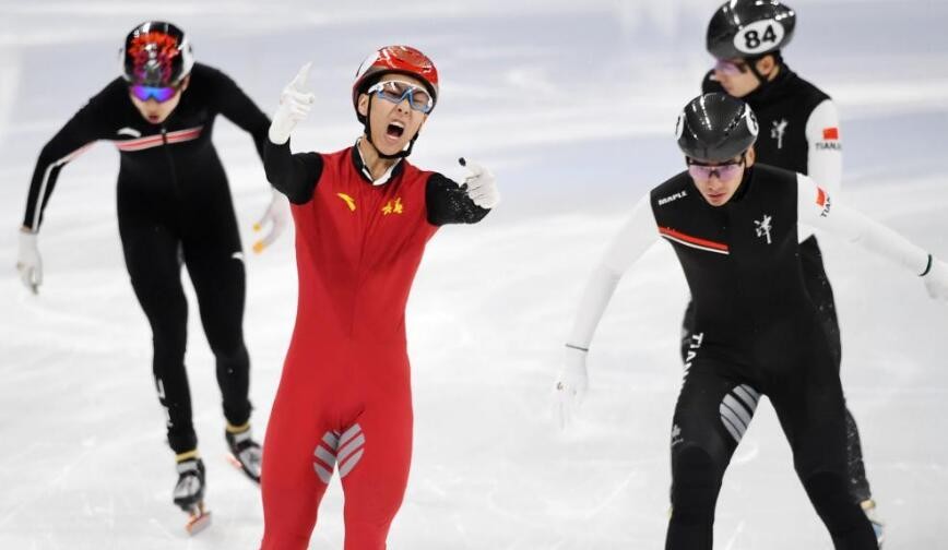 短道速滑全国冠军赛：男子500米孙龙夺冠