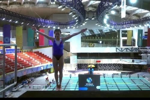 跳水世界杯蒙特利尔站：中国队包揽首日两金