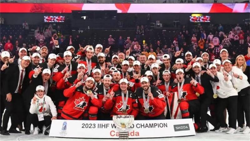 加拿大队夺得2023年男子冰球世锦赛冠军