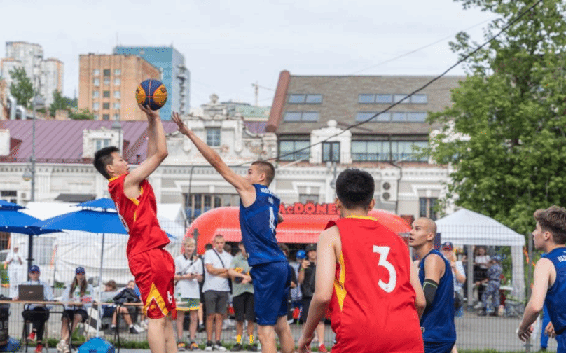 首届滨海青少年国际运动会男子3X3篮球赛况